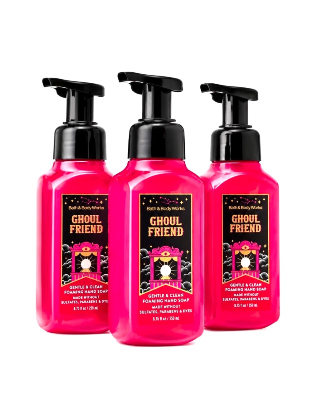 Bath & Body Works NEW Ghoul Friend Foaming Hand Soap Lot of 3 Halloween - Picture 2 of 7
